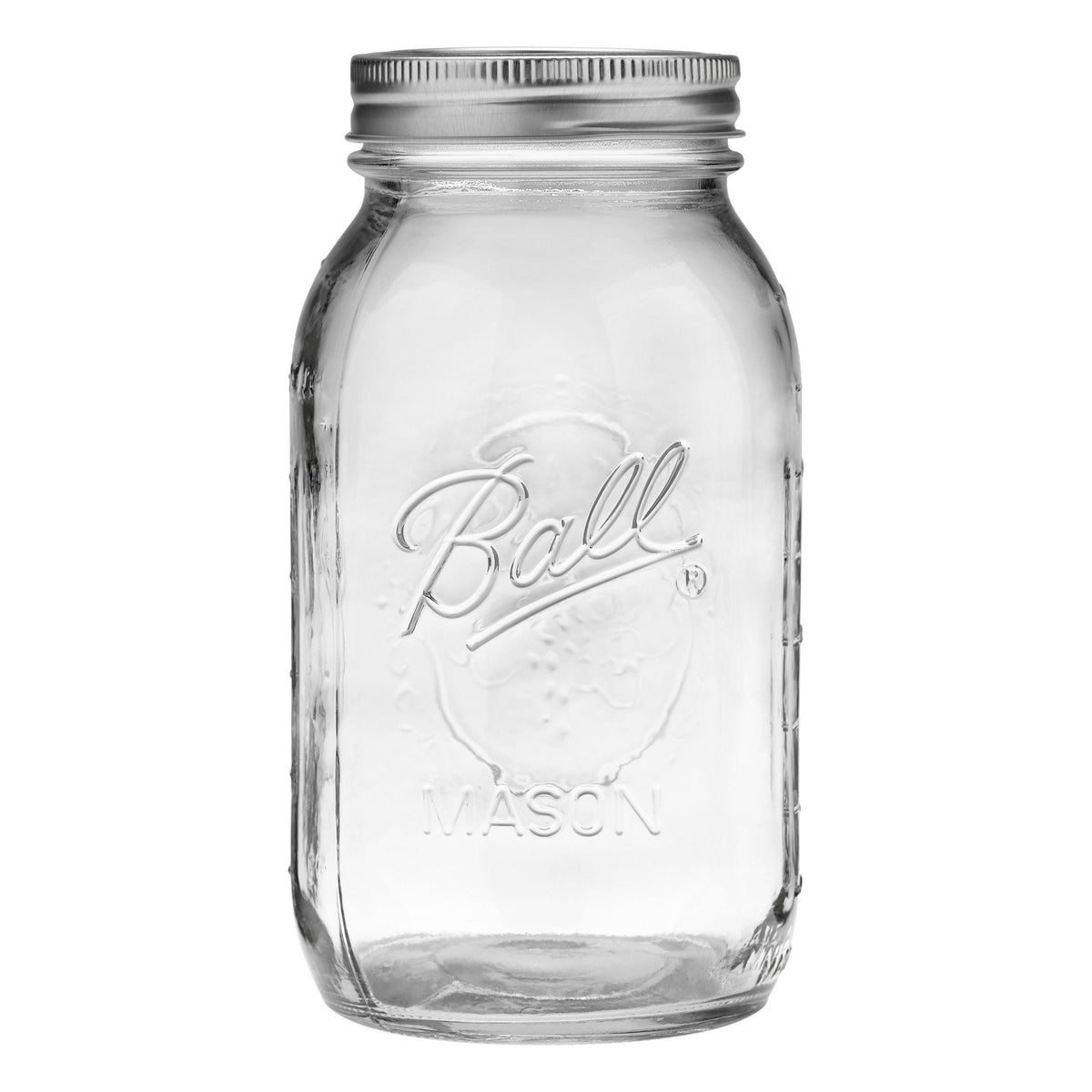 Ball Regular Mouth Quart Glass Mason Jar, 32-oz/946-mL, 8-pk K9L9 - product image 1