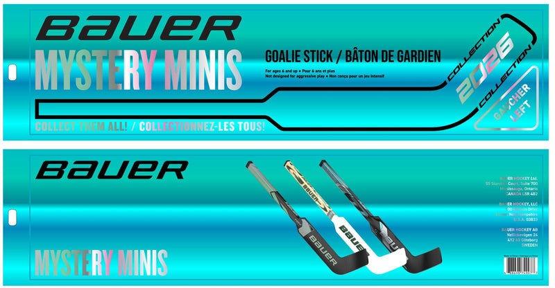 2026 Mystery Mini Goalie Hockey Stick, 18-in B5Y2