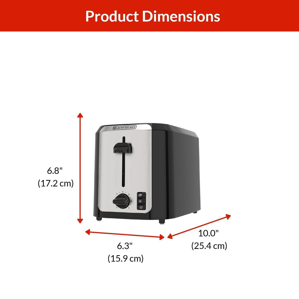 Extra Wide Slots Toaster with 7 Settings, 2-Slices H8X7 - product image 5