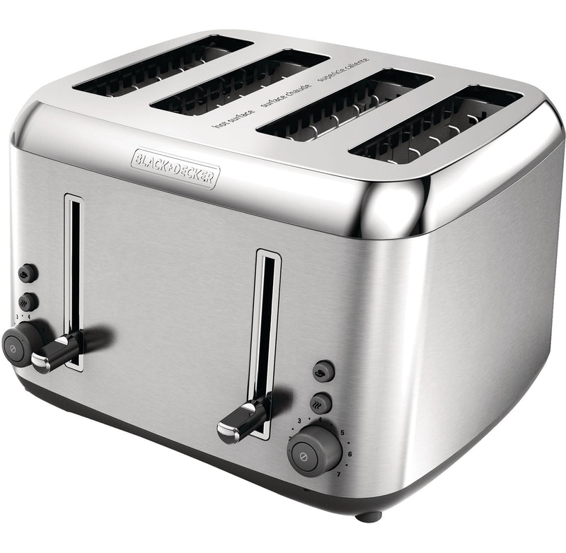 Toaster Kitchen Tools Extra Wide with 7 Settings, Stainless Steel, 4-Slices X1D7