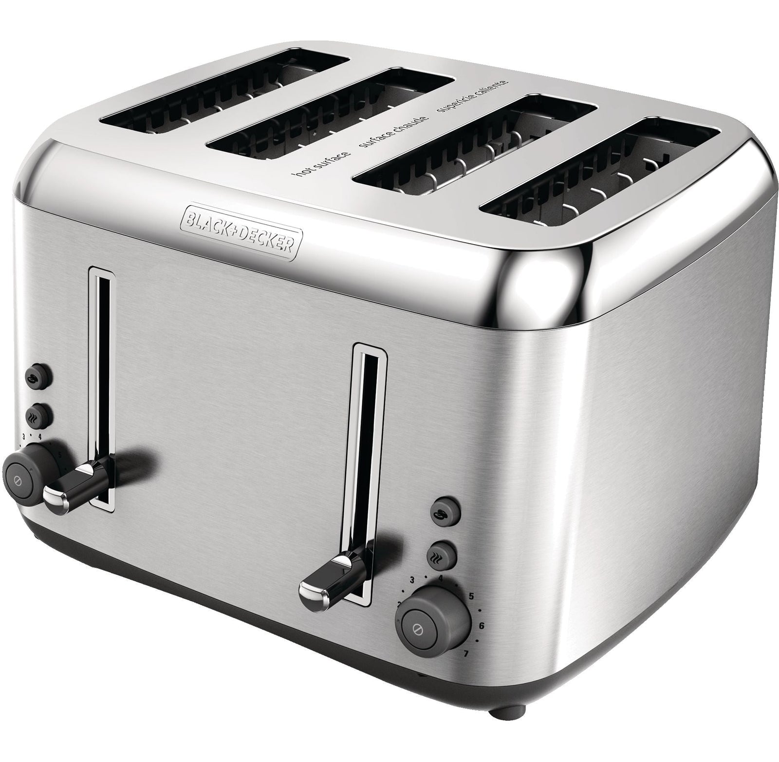 Toaster Kitchen Tools Extra Wide with 7 Settings, Stainless Steel, 4-Slices M3F6 - product image 1