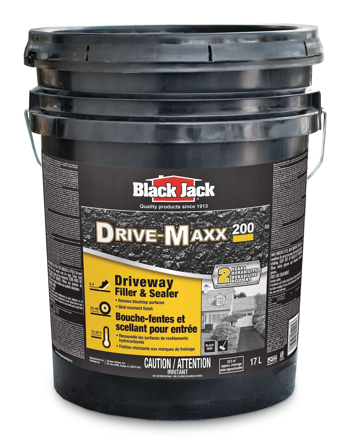 Black Jack Drive-Maxx 200 2-Year Asphalt Driveway Filler & Sealer, 32.5 sq. m Coverage, 17-L P8H1 - product image 1