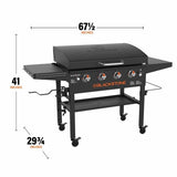 4-Burner LP Gas Portable Griddle with Lid, 36-in T5J3 - product image 3