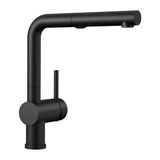 Linus Low Arc Pull-Out Dual-Spray Kitchen Faucet, Coal Black G5G2 - product image 1
