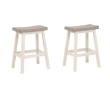Asher Grey/White Backless Counter/Bar Stool, 2-pc K3O0 - product image 1