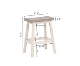 Asher Grey/White Backless Counter/Bar Stool, 2-pc Z6B1 - product image 3