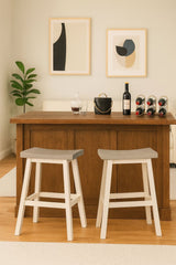 Asher Grey/White Backless Counter/Bar Stool, 2-pc K3O0 - product image 5