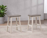 Asher Grey/White Backless Counter/Bar Stool, 2-pc K3O0 - product image 6