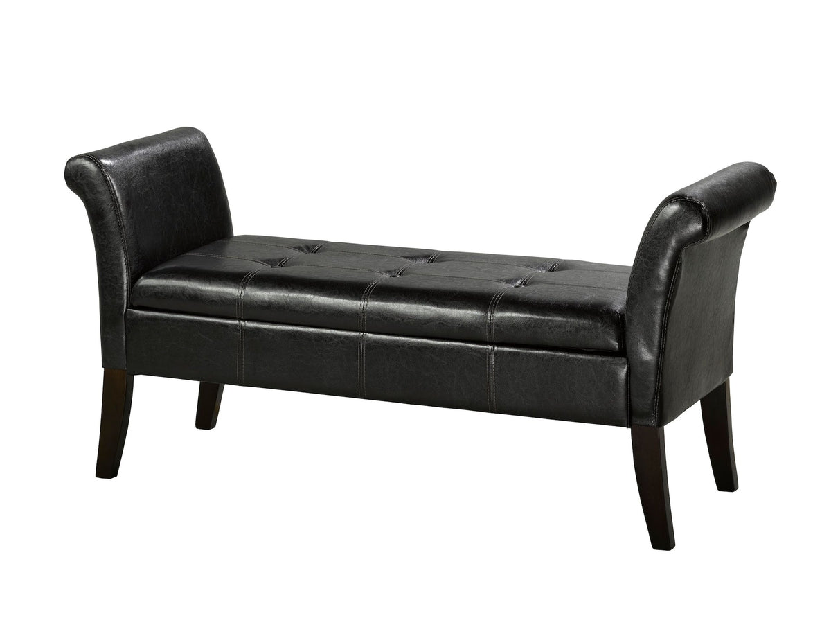 Fabric Tufted Accent Bench with Storage Y8I9 - product image 1