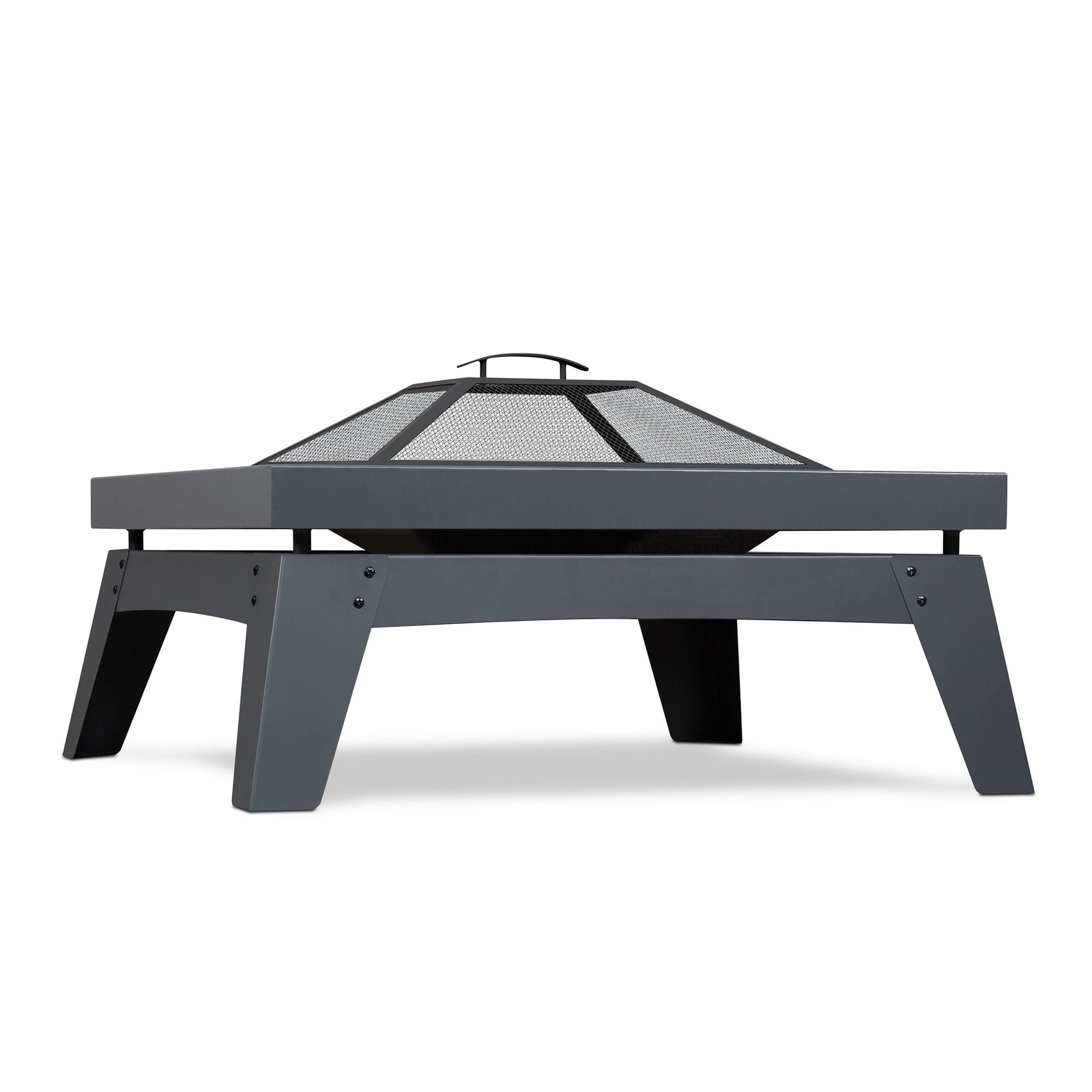 Square Steel Wood Burning Fire Pit in Gray, 37-in D3T3 - product image 1