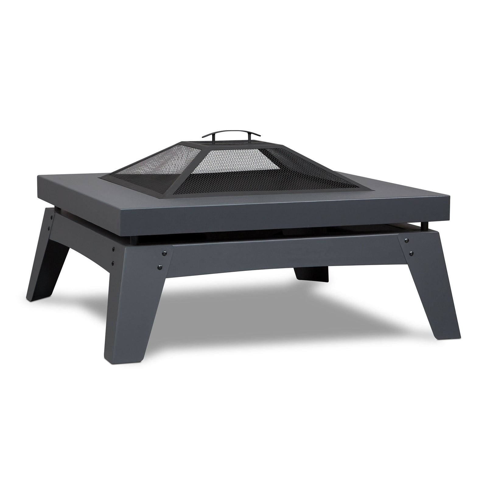 Square Steel Wood Burning Fire Pit in Gray, 37-in D3T3 - product image 2