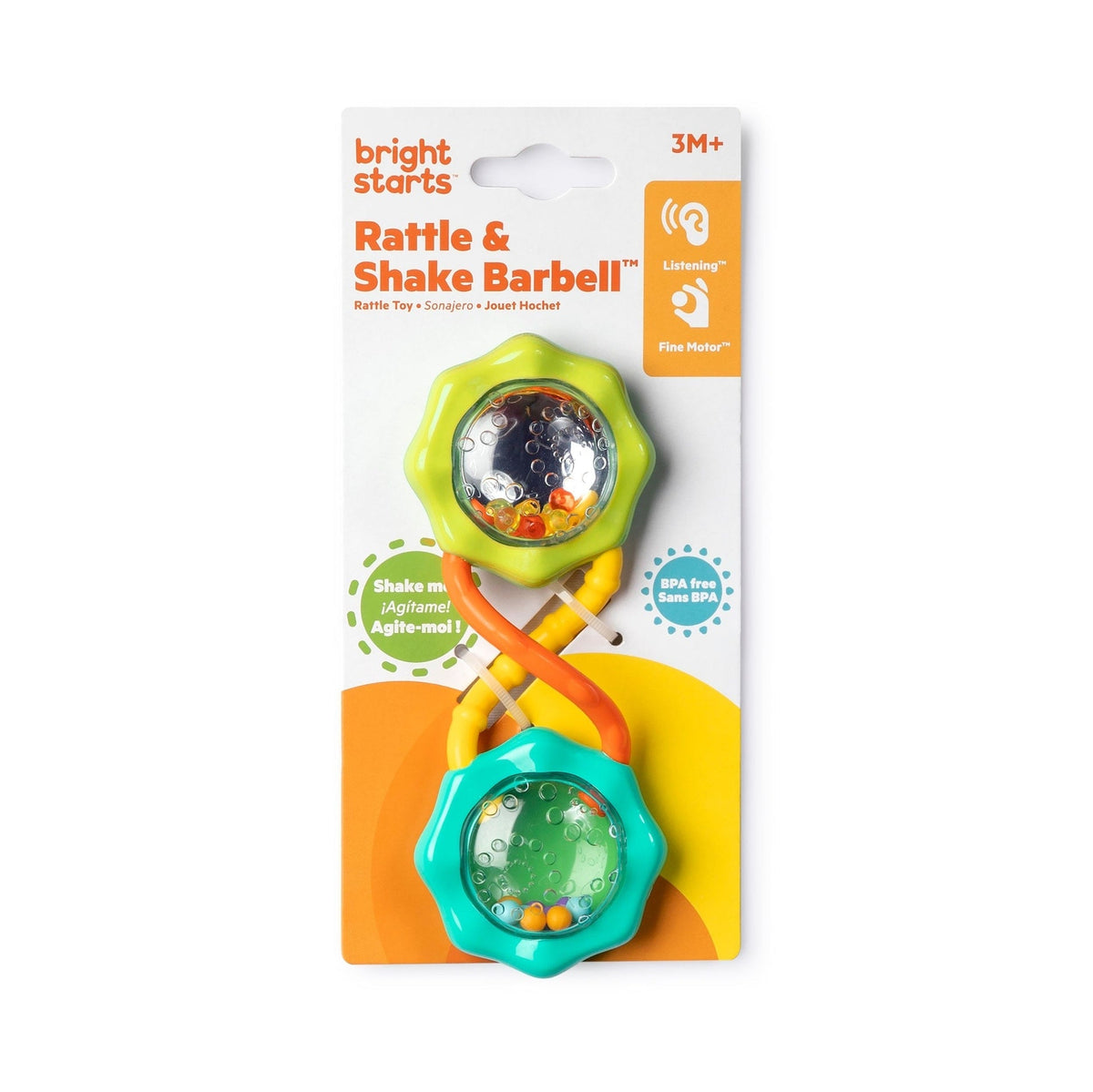 Starts Rattle and Shake Barbell Toy X6W2 - product image 2