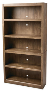 Adjustable 5-Shelf Bookcase/Bookshelf, Oak G3F6 - product image 1