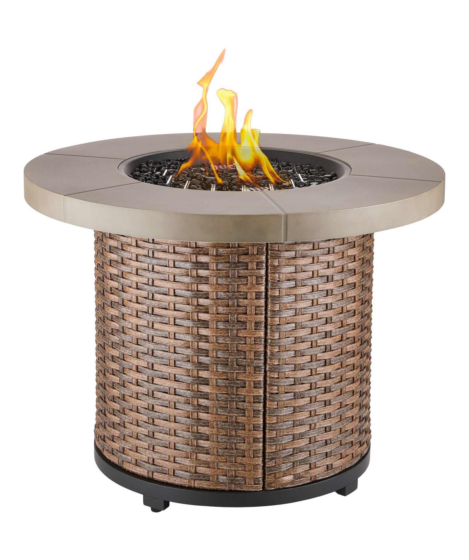 Bryce Stainless Steel Round Outdoor Gas Fire Table, 50,000 BTUs, 32-in A8P6 - product image 1