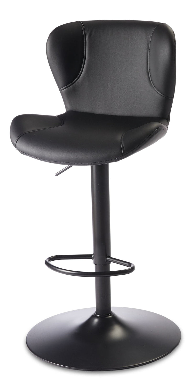 Burnaby Gas-Lift Bar Stool, Black R7P6