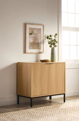 Byward Scallop Accent Cabinet Oak R4R5 - product image 4