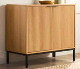 Byward Scallop Accent Cabinet Oak R4R5 - product image 5
