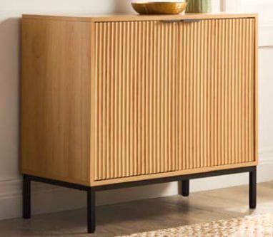 Byward Scallop Accent Cabinet Oak R4R5 - product image 5