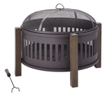 Campobello Round Wood Burning Outdoor Fire Bowl/Fire Pit, 31 x 24-in I2I0 - product image 1