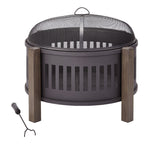 Campobello Round Wood Burning Outdoor Fire Bowl/Fire Pit, 31 x 24-in I2I0 - product image 3