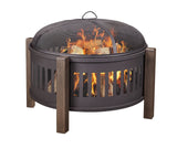 Campobello Round Wood Burning Outdoor Fire Bowl/Fire Pit, 31 x 24-in I2I0 - product image 8
