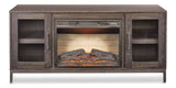 Canmore Media Console Electric Fireplace TV Stand with Fireplace, 54-in, 1400W, Brown Z8T9 - product image 1