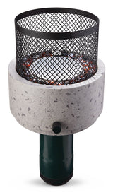Cinder Round Outdoor Tabletop Gas Fire Pit, 11,000 BTU O0G7 - product image 1