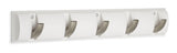 Clement Steel 5-Hook Flip Down Rail, White, 20-in Y8X9 - product image 1
