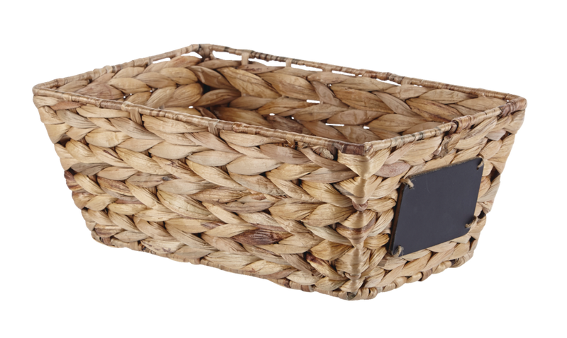 Meg Rectangular Hand Woven Storage Basket, 12 x 8 x 5.1-in R7Y6
