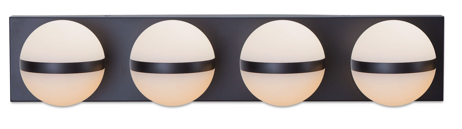 Orion 4-Light Vanity with Acrylic Glass, Black, 25-in I5V7 - product image 1