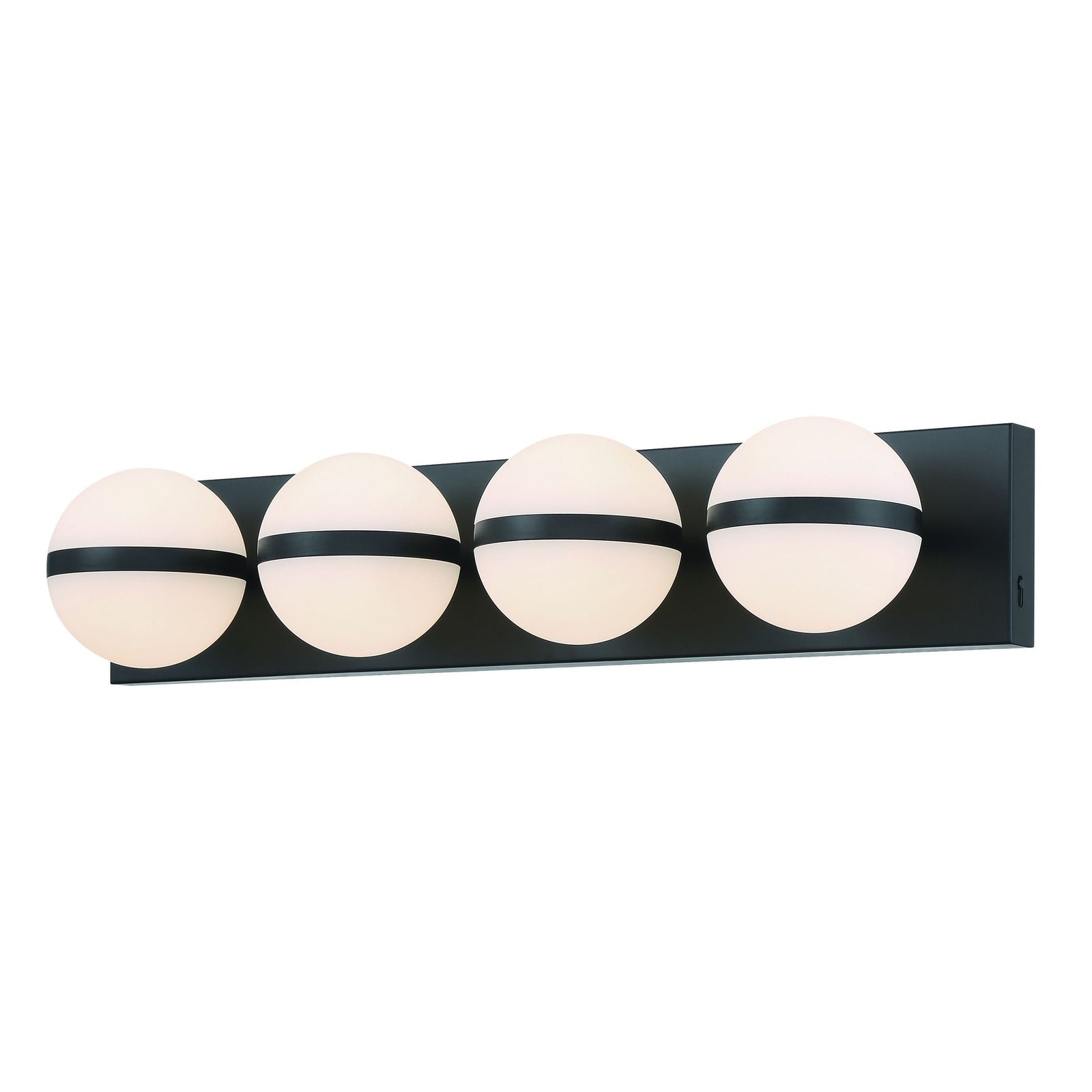Orion 4-Light Vanity with Acrylic Glass, Black, 25-in I5V7 - product image 3