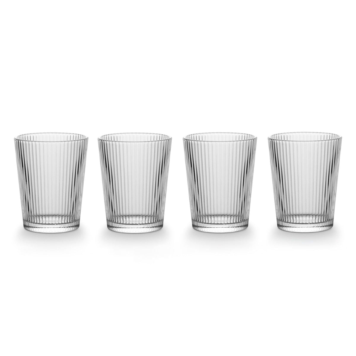 Ribbed DOF Dinner Glass Set, Lead-free, 4-pc A8H3 - product image 2