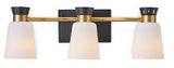 Springwater 3-Light Vanity with Opal Glass, Black P3K0 - product image 1