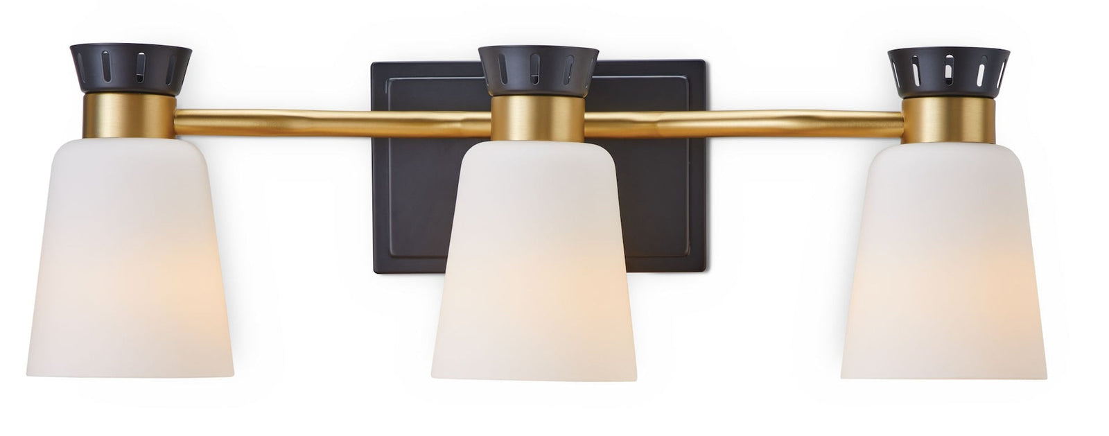 Springwater 3-Light Vanity with Opal Glass, Black V6L7 - product image 1