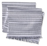 Two-Tone Ribbed Rectangular Cotton Table Runner, 84-in x 15-in P0T1 - product image 1