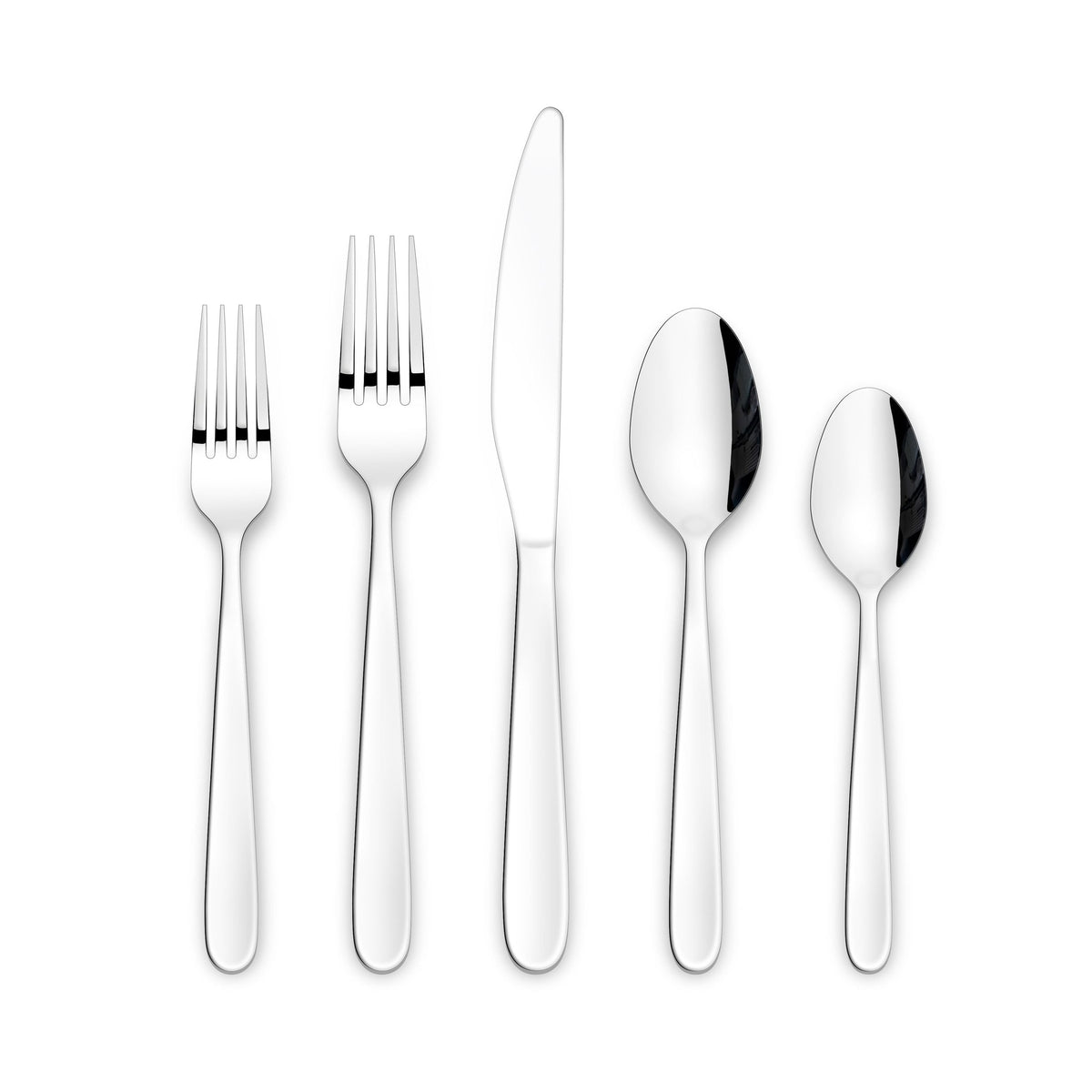 Wembury Scoop Handle Flatware Set, Stainless Steel, Serves 10, 50-pc L7N5 - product image 1