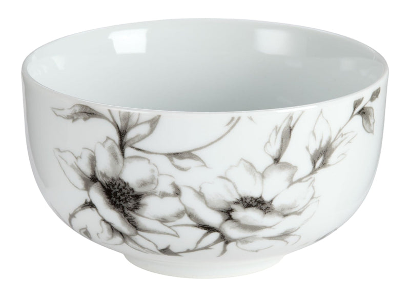 Wild Rose All Purpose Bowl, 1-pc, White, Dishwasher & Microwave Safe U2O6