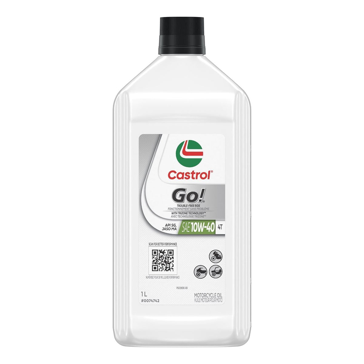 Go! 4-Stroke 4T Motorcycle Oil 10W40, 946-mL L6K6 - product image 1