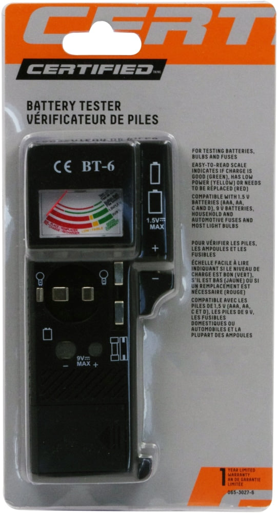 Universal Battery Tester / Checker, AAA, AA, C, D, 9V T1D2 - product image 2