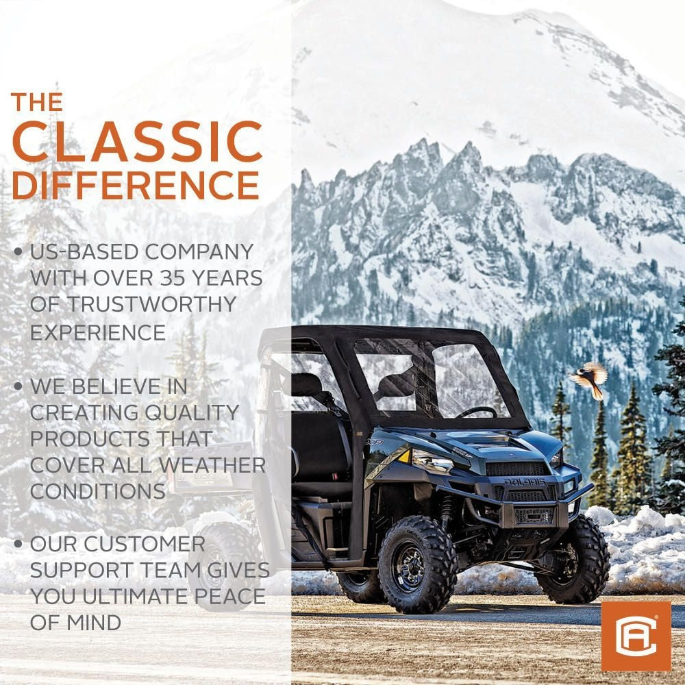 Classic Accessories QuadGear UTV Cab Enclosure for Polaris Ranger 900 XP, Black U8I9 - product image 6