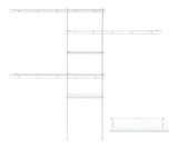 Deluxe Shelf & Rod Closet Organizer System Kit, 5-ft x 8-ft Q6E9 - product image 1