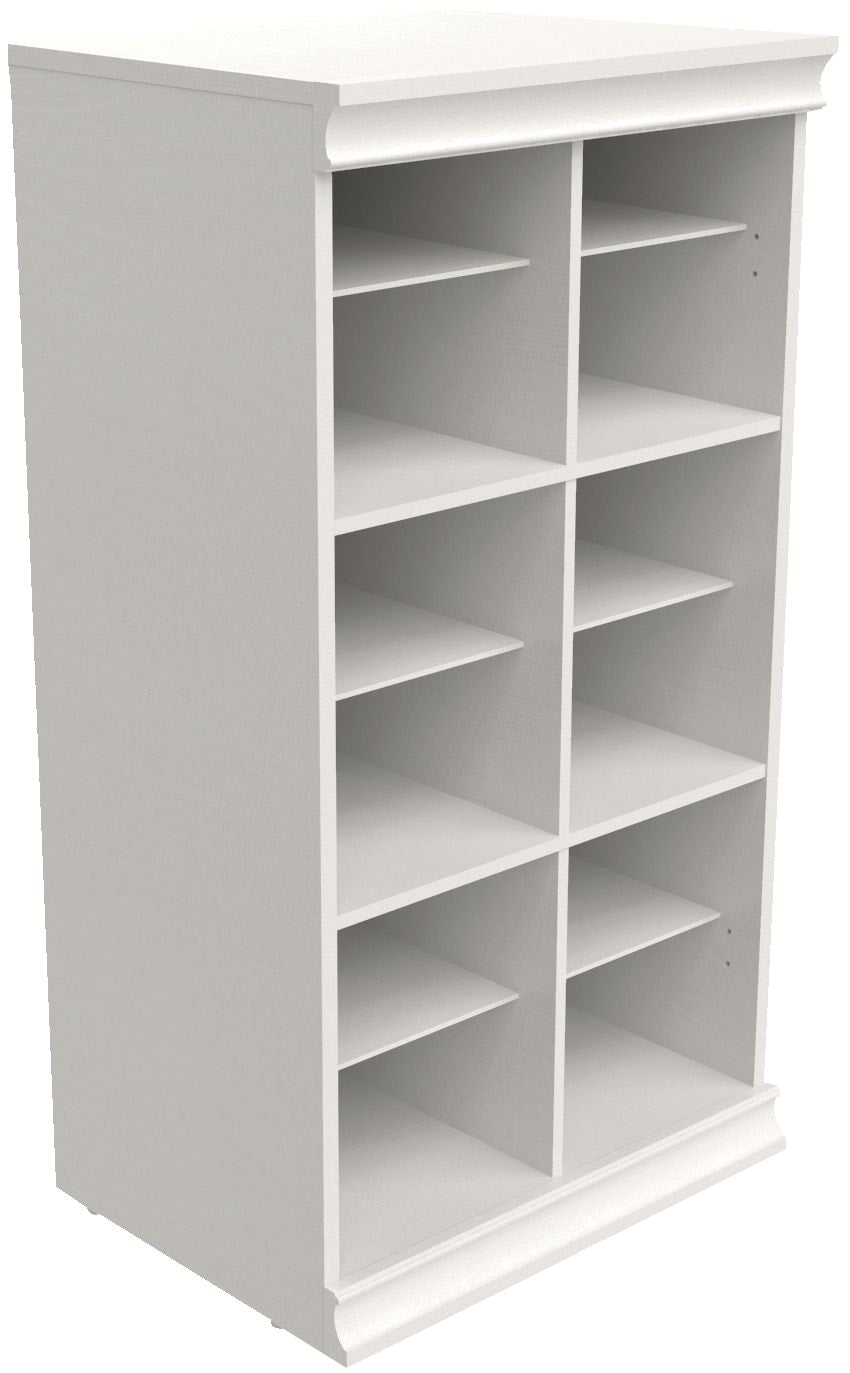 Modular Adjustable Divided Storage Shelves/Unit, White T2U5 - product image 1