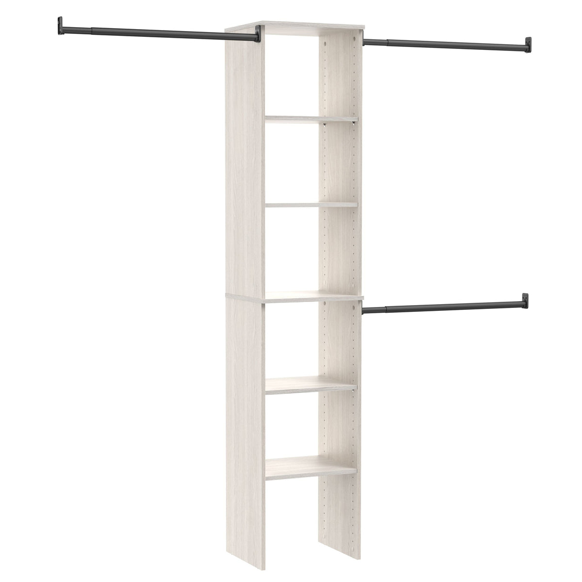 Suite Symphony Laminate Wood Tower Starter Kit with Rods, White Timber, 16-in O9P5 - product image 1