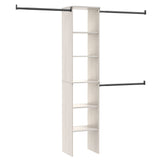 Suite Symphony Laminate Wood Tower Starter Kit with Rods, White Timber, 16-in H1W4 - product image 1