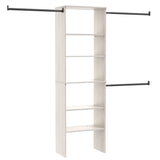 Suite Symphony Laminate Wood Tower Starter Kit with Rods, White Timber, 25-in Z9N0 - product image 1