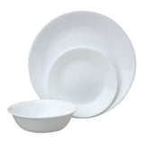 Winter Frost Glass Dinnerware Set, Serves 6, 18-pc, White H6O9 - product image 1