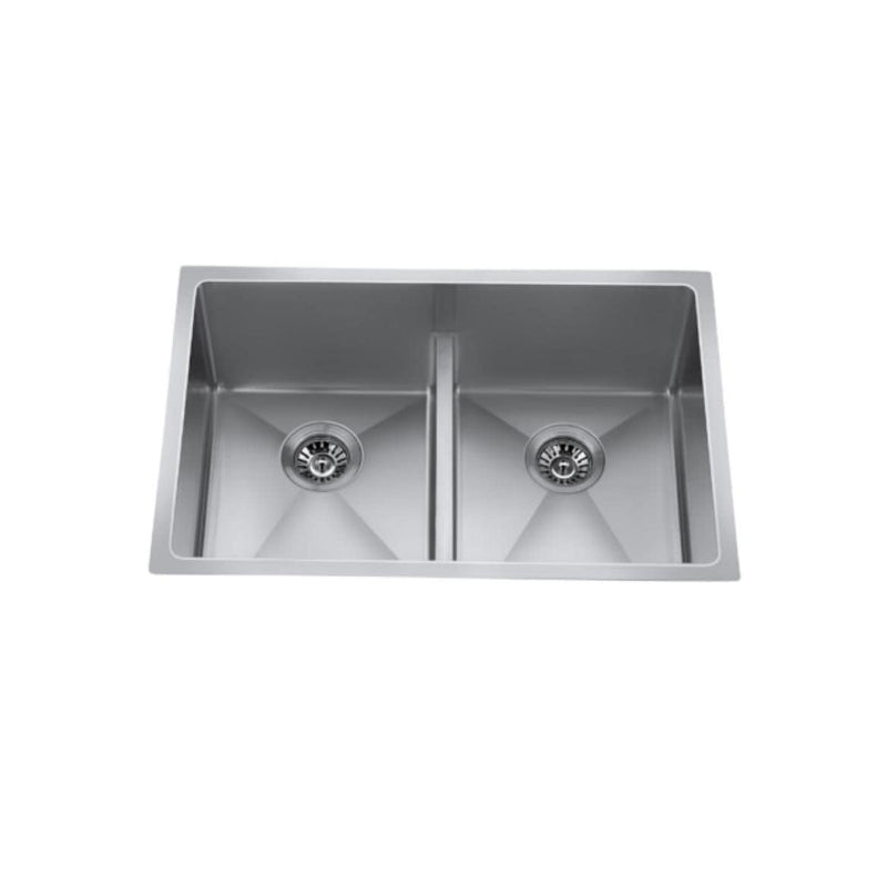 CXZD882L 29-in Low Divide Stainless Steel Double Bowl Sink C1J6