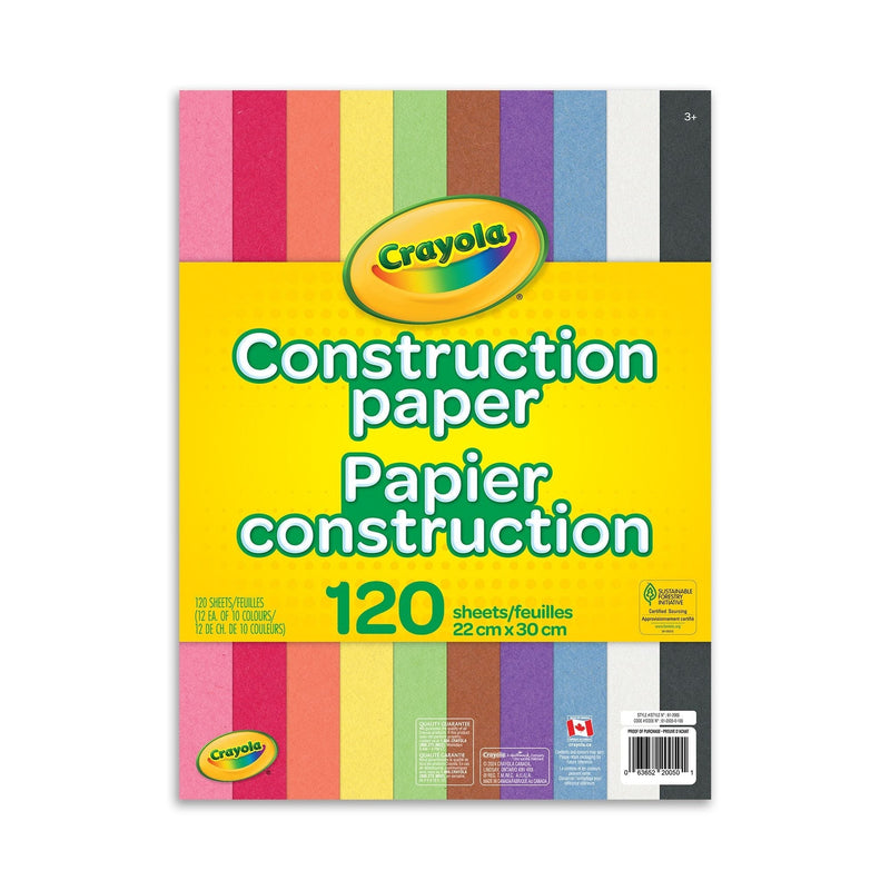 Construction Paper, 120 Count, Multicolour K0W7