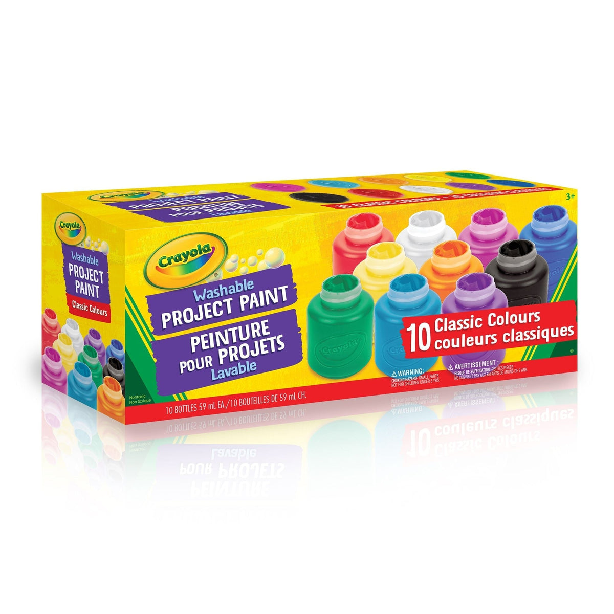 Washable Project Paint Activity Jar Set, Multi-Colour, 20-oz, 10-pk, Ages 3+ X4R5 - product image 2
