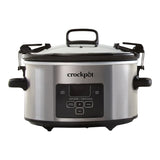 Digital Programmable Slow Cooker with Locking Lid, Feeds 4 People & More, Stainless Steel, 4-qt V8A2 - product image 1